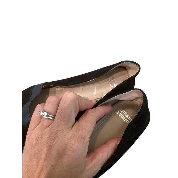 Johnston & Murphy Womens Slip On Shoes Flats Loafers Black US 8 8M Work Office - Picture 7 of 10